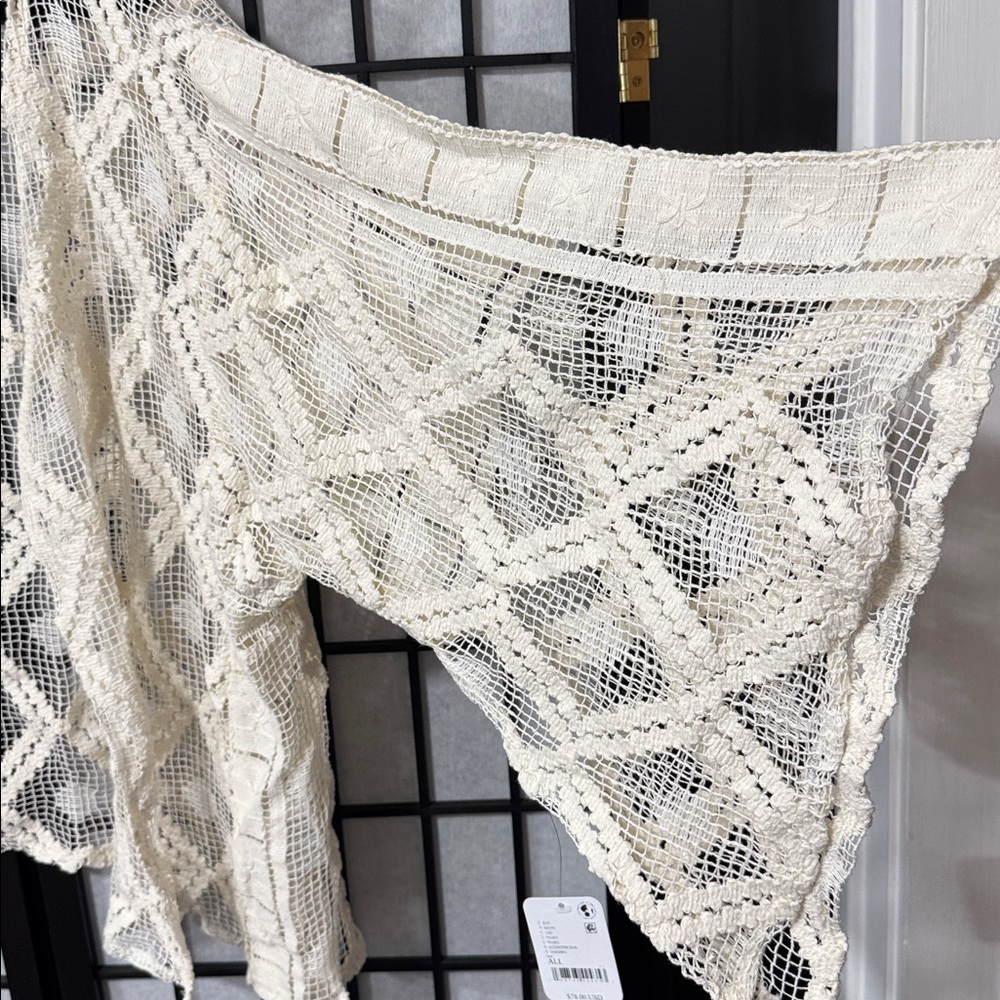 free people of the coast crochet layer ivory - Picture 5 of 11